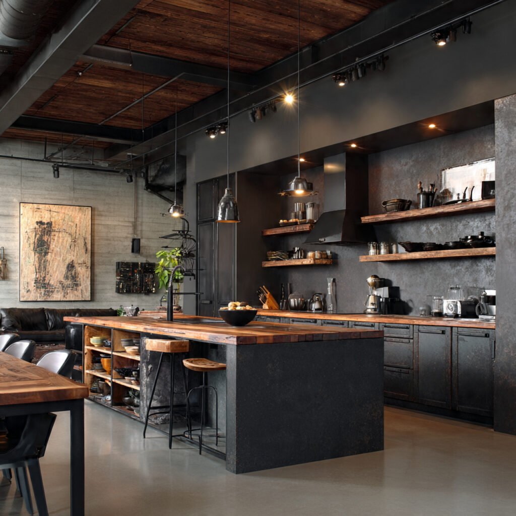 Industrial mix kitchen ideas