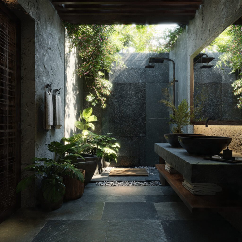 Open-air bathroom ideas