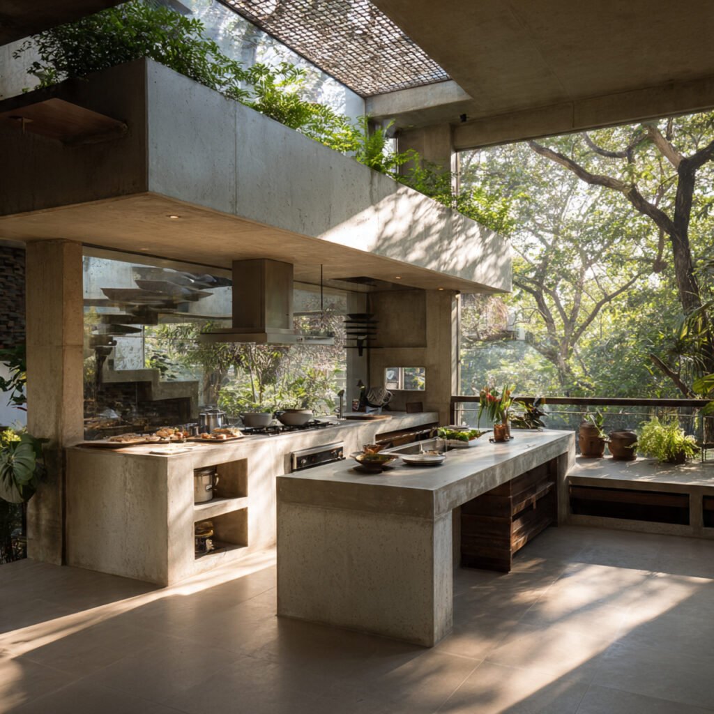 Open-air cooking space ideas