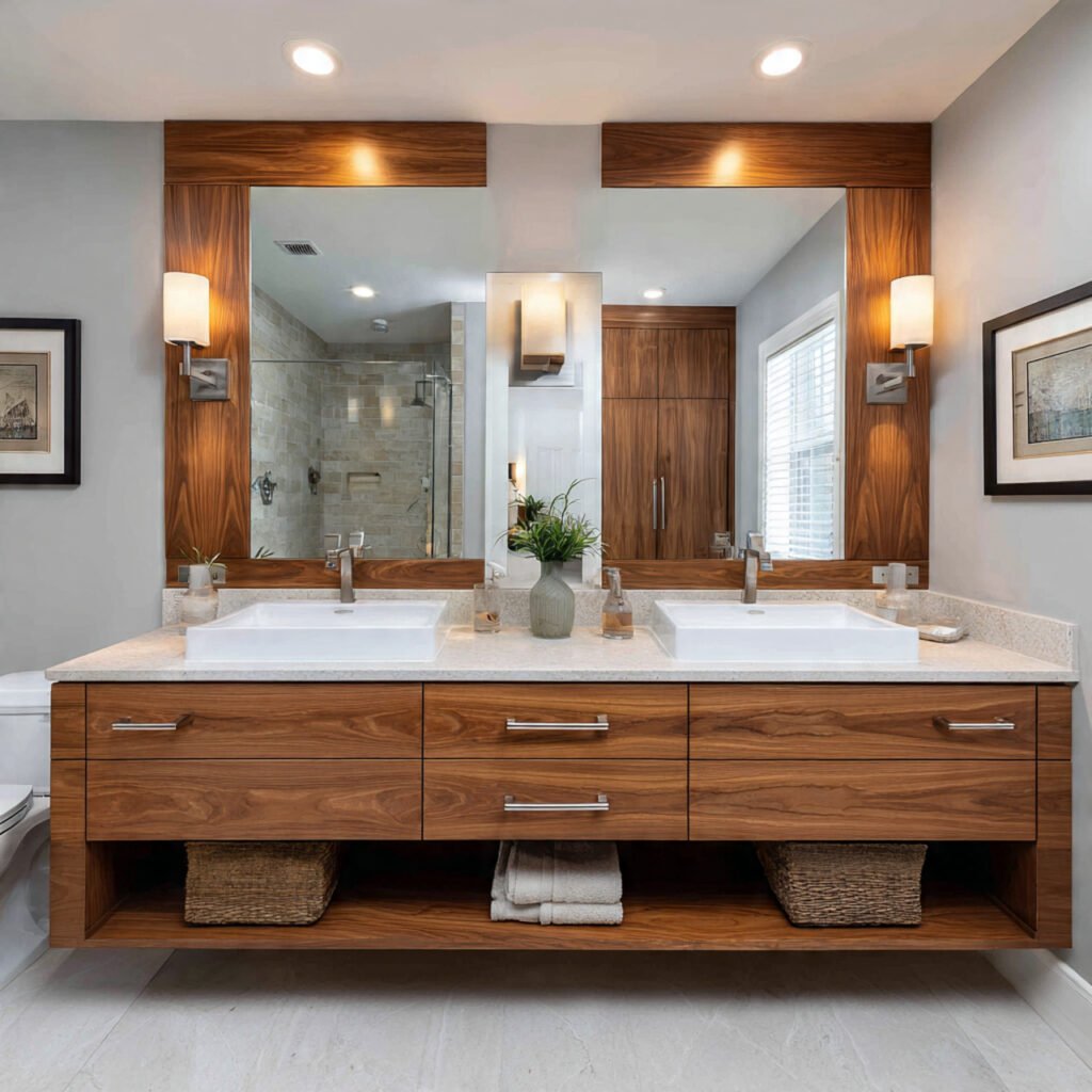 22 Stunning Bathroom Remodel Ideas for Every Style and Every Budget 8 Bathroom Remodel With Double Vanity Ideas