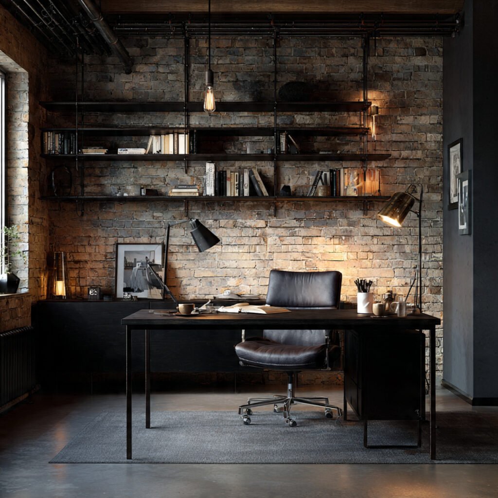 20 Home Office Black Desk Ideas for Every Style and Every Space 13 Black Desk With Gold Accents Ideas