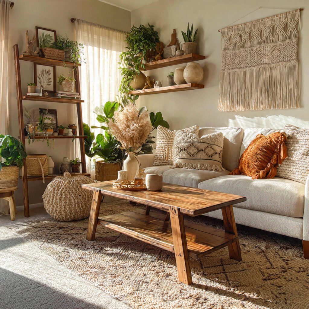 Natural Wood Furniture Living Room Ideas