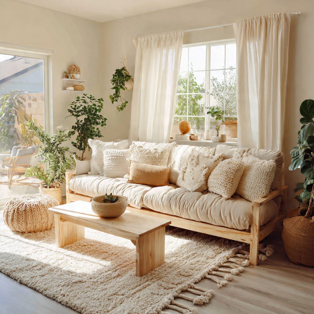 Scandinavian Bohemian Living Room Ideas