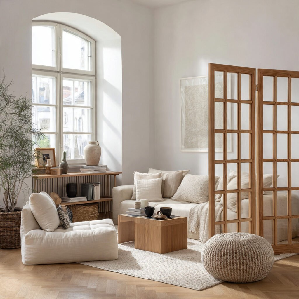 Scandinavian Living Room Partition Ideas
