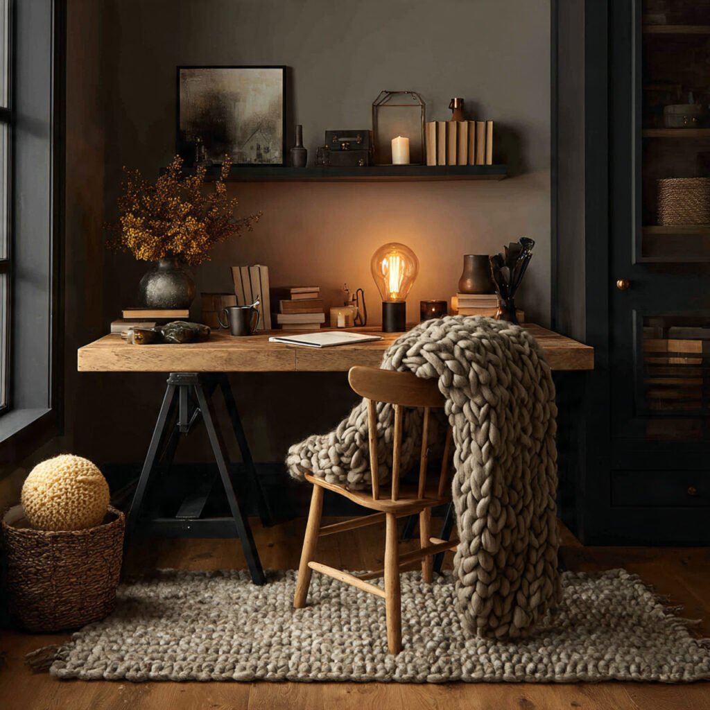 20 Home Office Black Desk Ideas for Every Style and Every Space 10 Cozy Home Office Black Desk Ideas