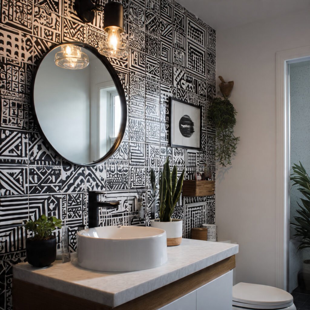 Black and White Accent Wall Ideas