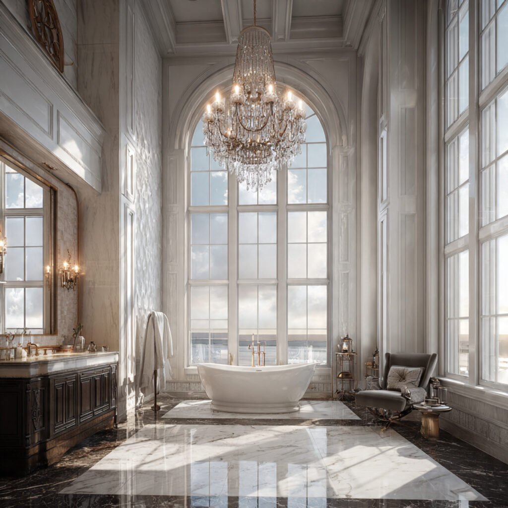 High Ceiling Bathroom Ideas