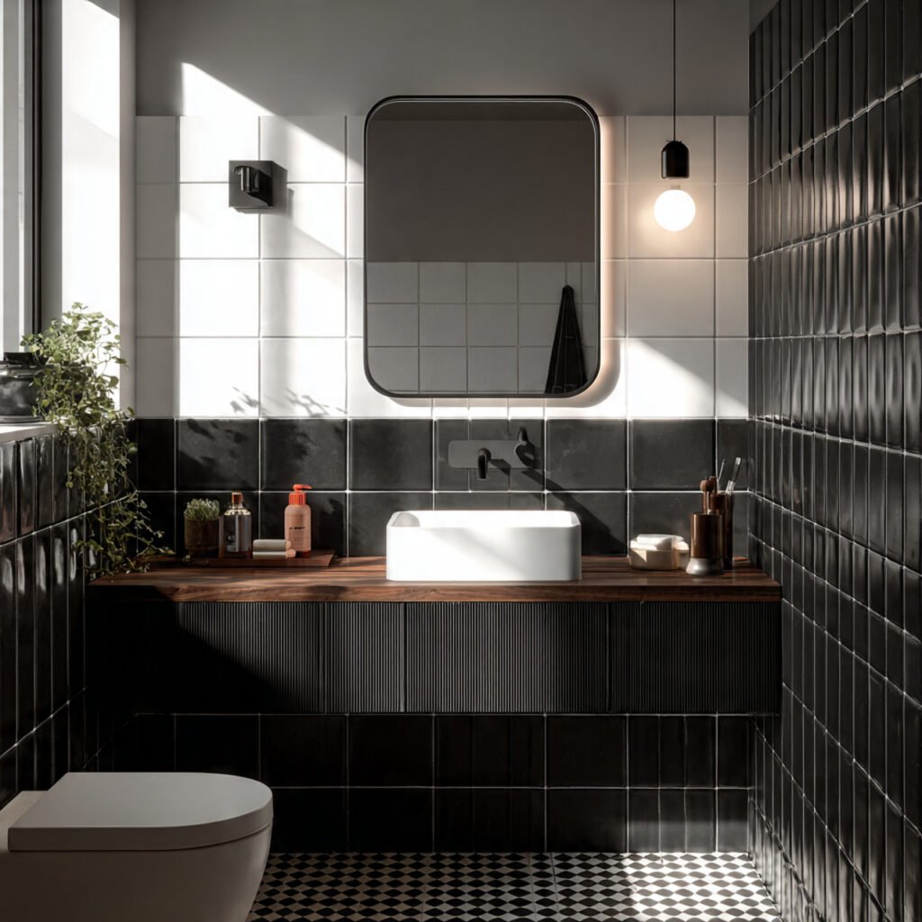 Black and White Bathroom Ideas