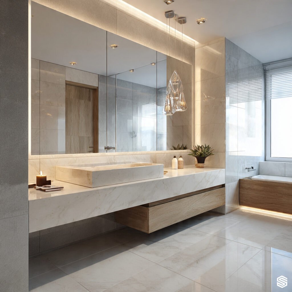 Mirror Panel Accent Wall Ideas