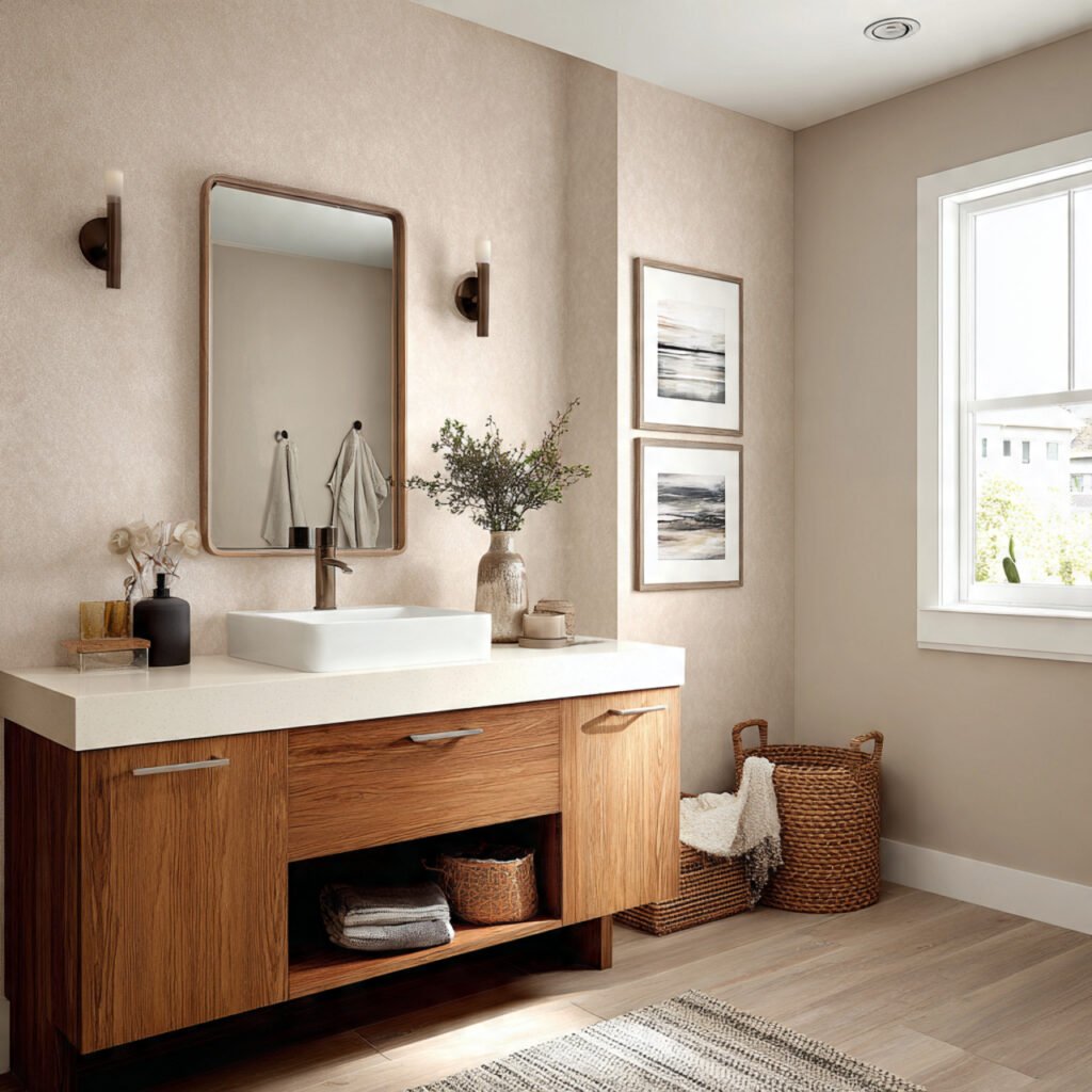 Neutral Tone Accent Wall Ideas