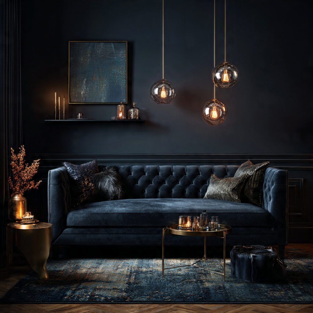 25 Stunning Cozy Living Room Inspirations Ideas for a Warm Home 19 Dark and Moody Living Room Ideas