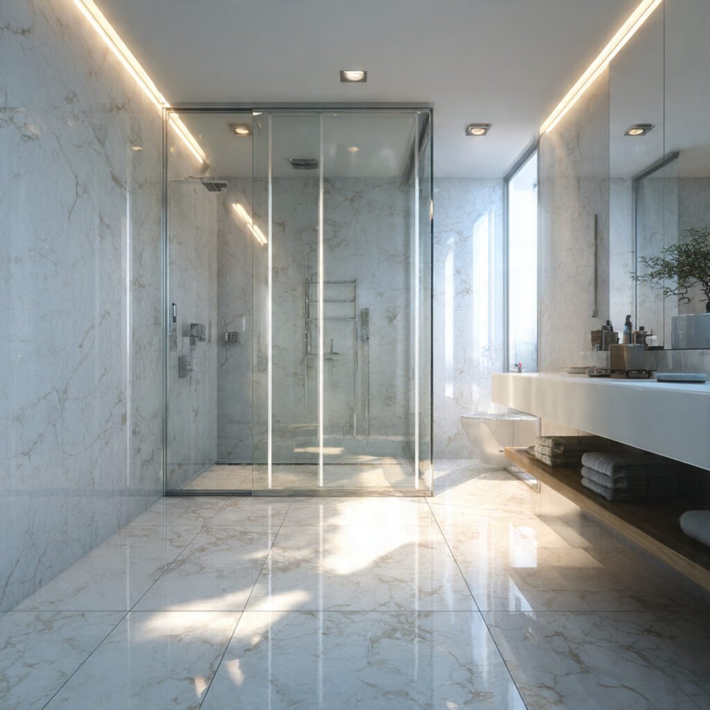 Glass Enclosed Shower Ideas