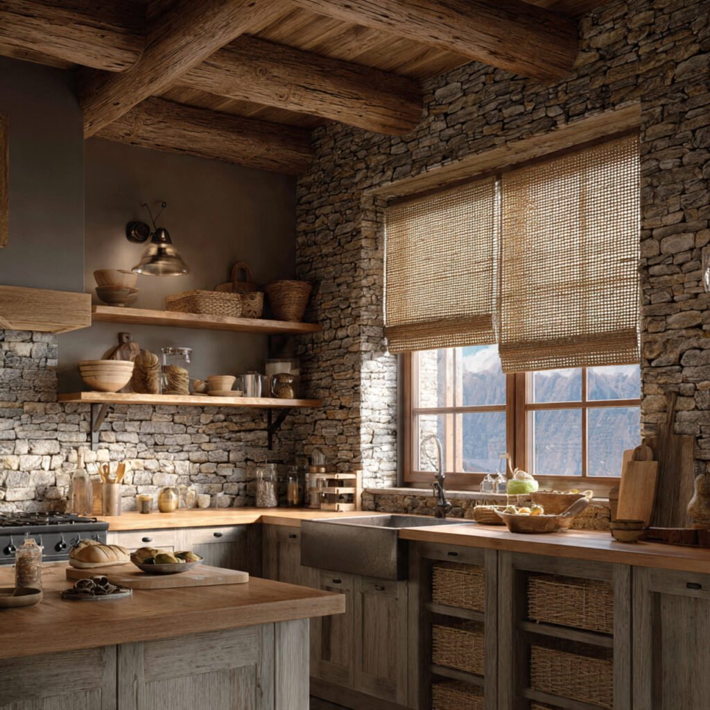 Rustic Kitchen Window Ideas