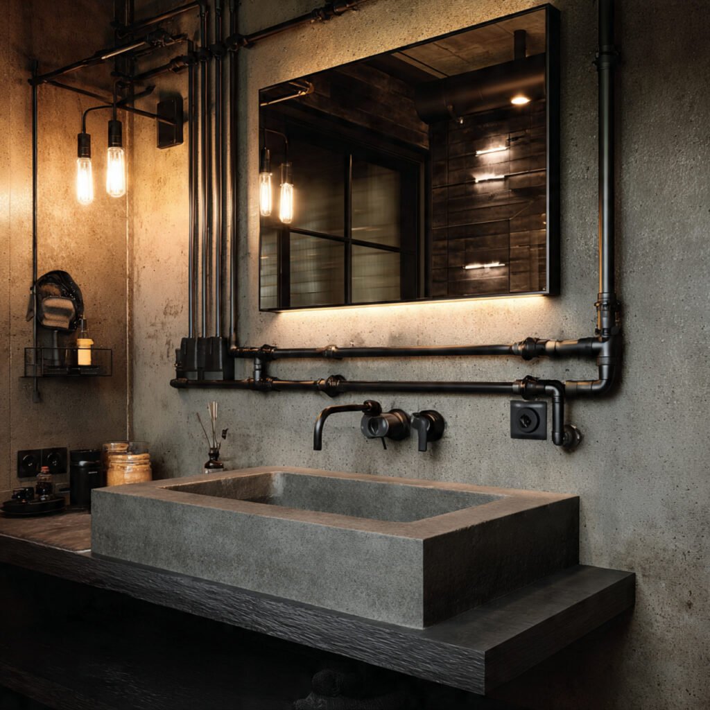 Industrial Chic Bathroom Ideas