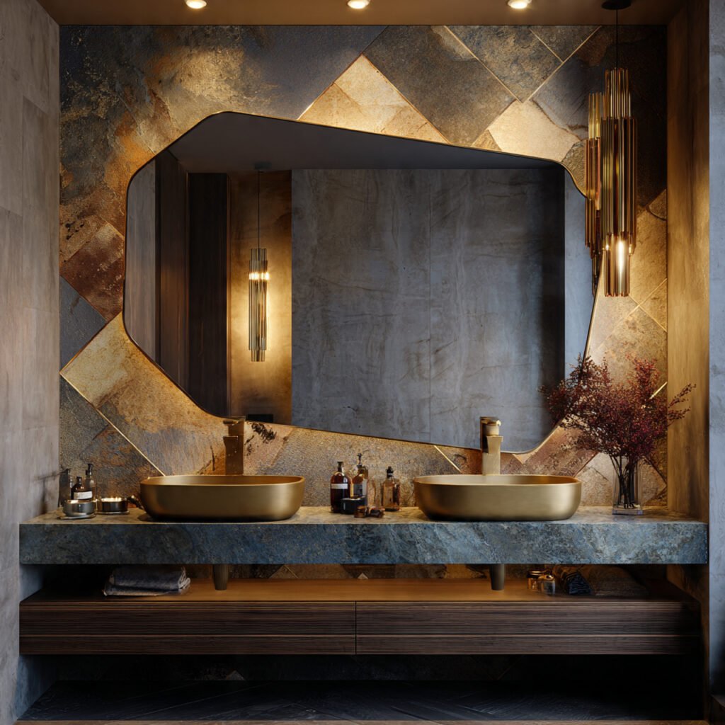 Statement Mirror Bathroom Ideas