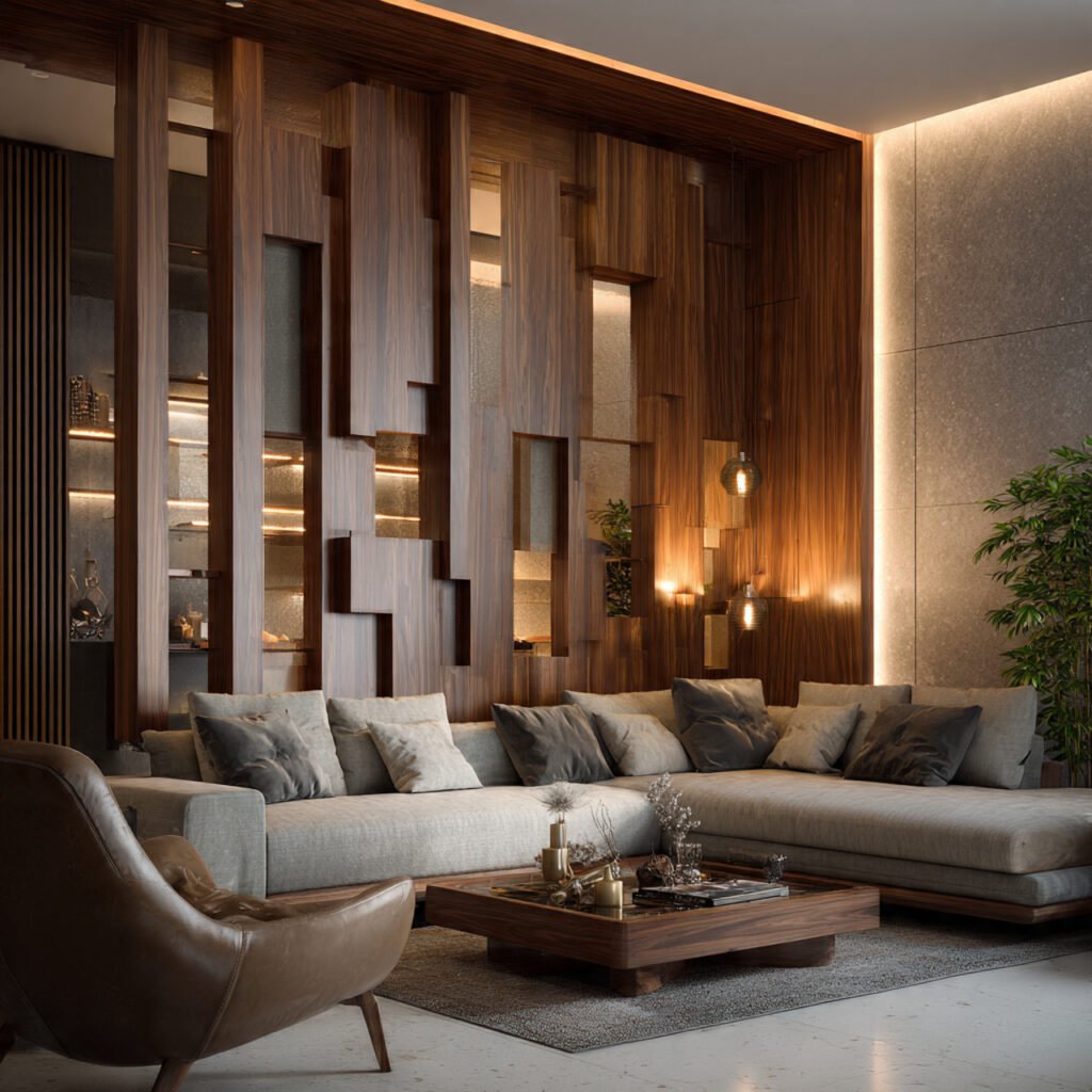 Wooden Panel Partition Ideas