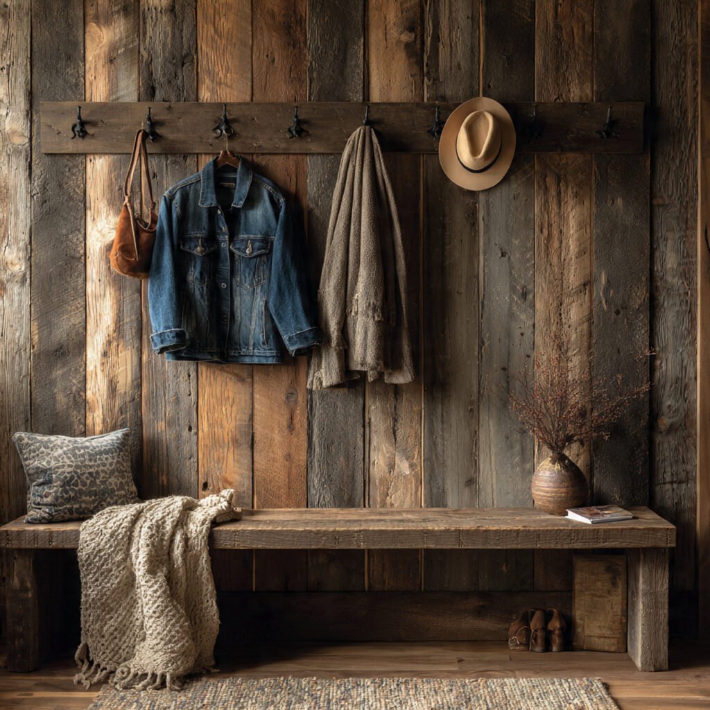 Entryway Rustic Wall Ideas