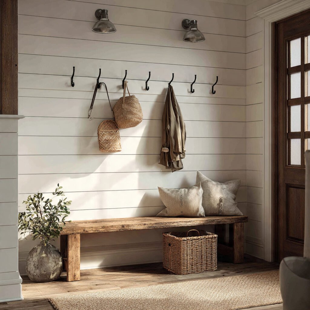 Entryway Shiplap Wall Ideas