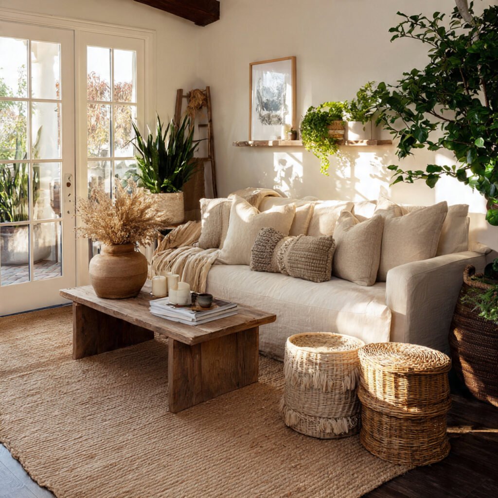 20 Stunning Farmhouse Living Room Colors Ideas for Rustic Style Homes 21 Natural Earth Tone Interior Color Ideas