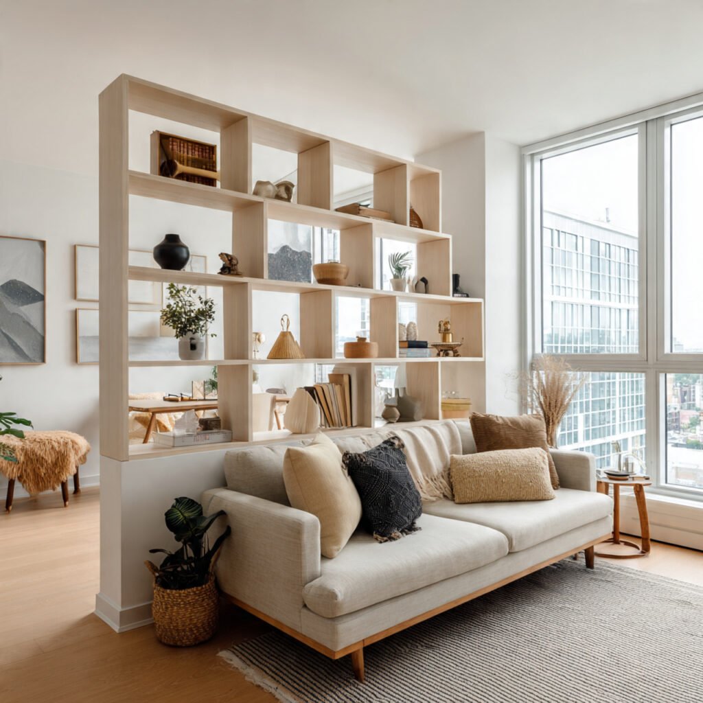 Open Shelf Partition Ideas