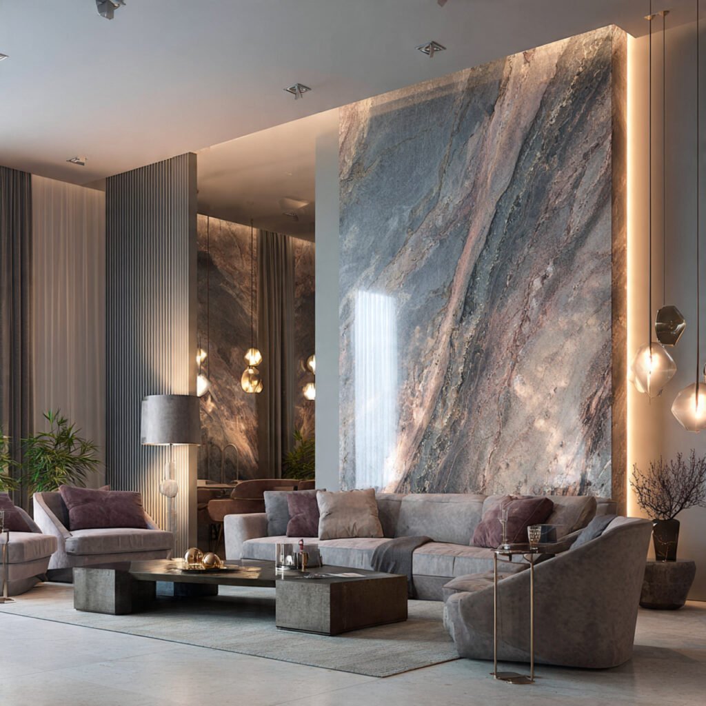 Marble Accent Partition Ideas