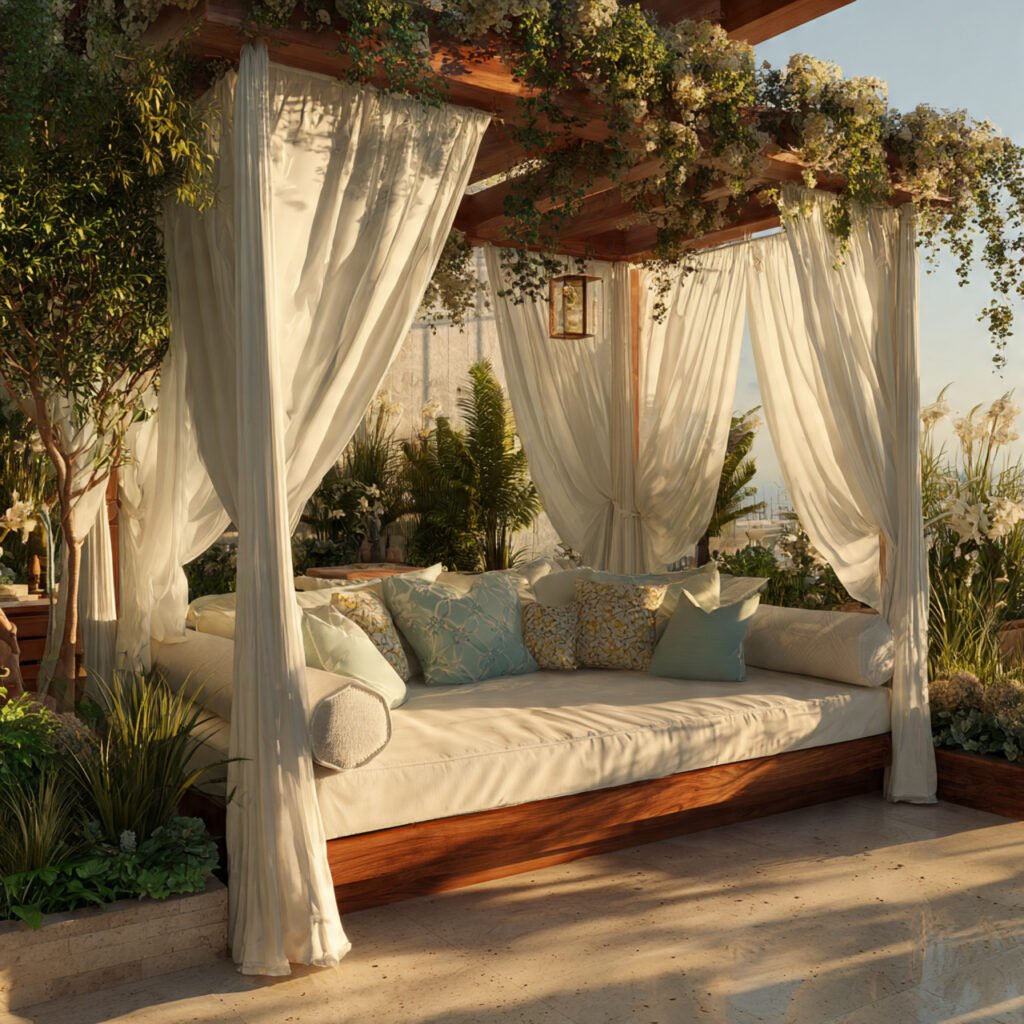 23 Cozy Outdoor Space Ideas That Make Your Backyard Feel Magical 12 Outdoor Daybed Lounge Ideas