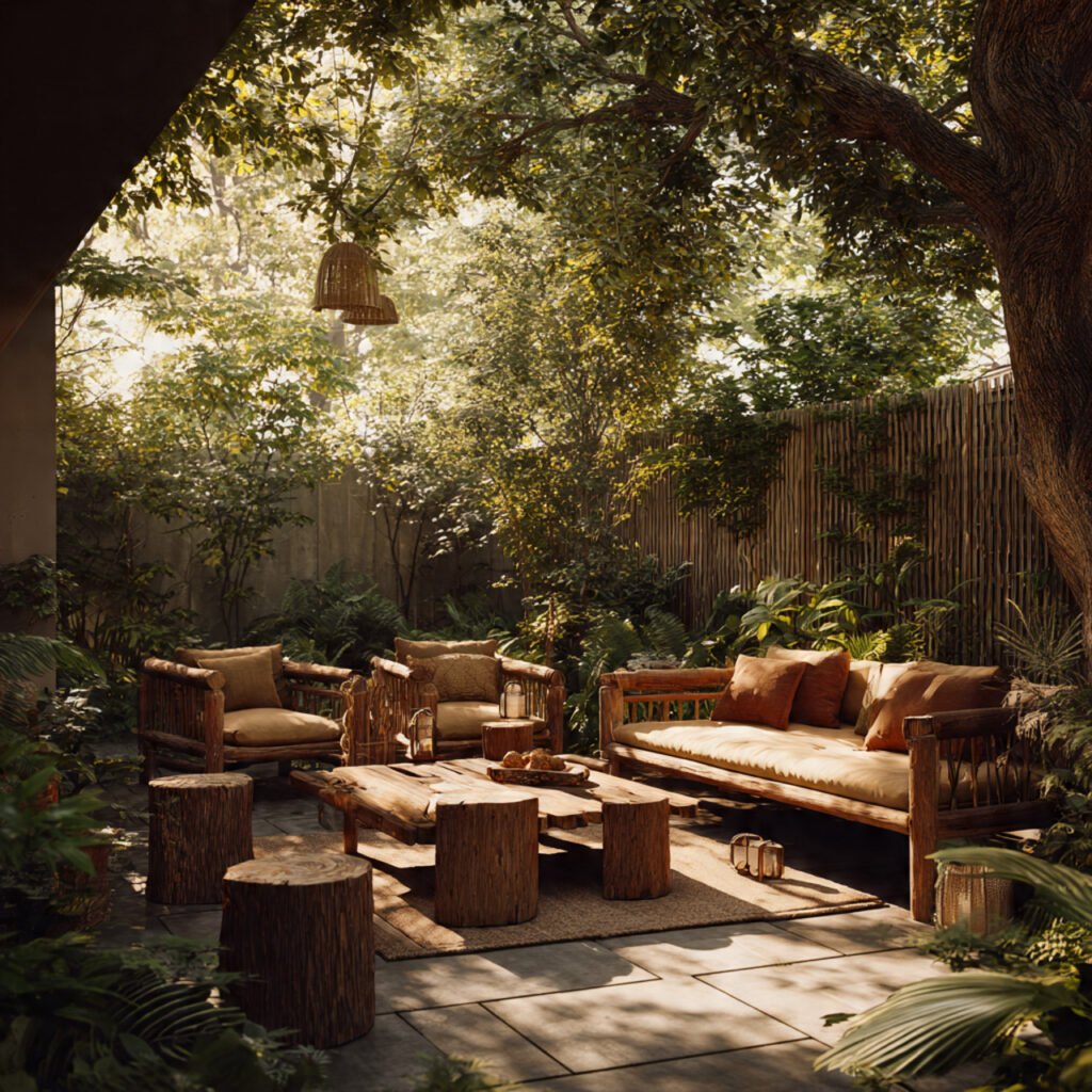 23 Cozy Outdoor Space Ideas That Make Your Backyard Feel Magical 22 Nature Inspired Backyard Lounge Ideas