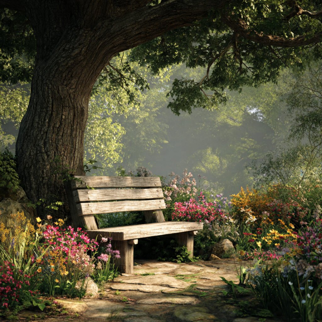 23 Cozy Outdoor Space Ideas That Make Your Backyard Feel Magical 17 Wooden Bench Garden Ideas