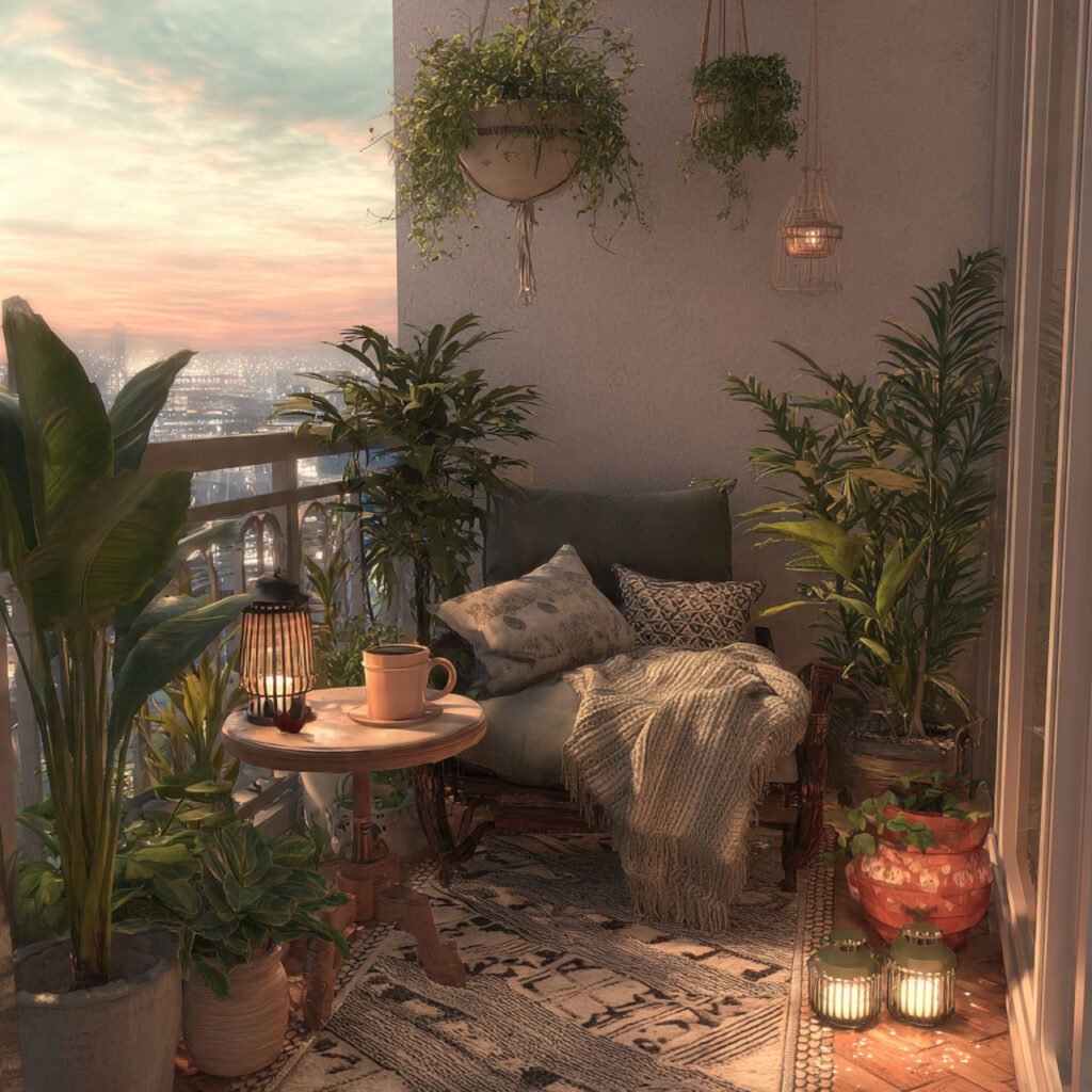 23 Cozy Outdoor Space Ideas That Make Your Backyard Feel Magical 4 Balcony Relaxation Nook Ideas