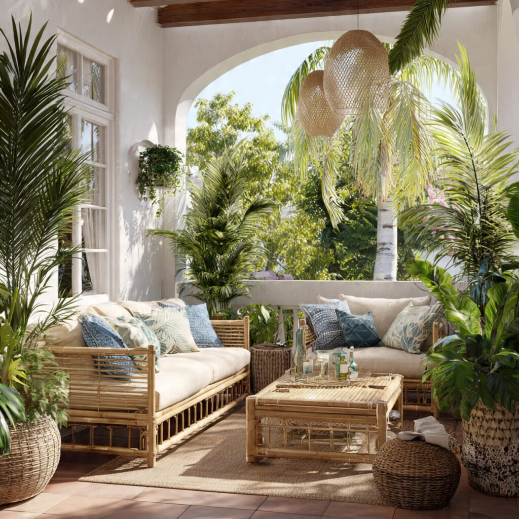 23 Cozy Outdoor Space Ideas That Make Your Backyard Feel Magical 18 Tropical Patio Escape Ideas
