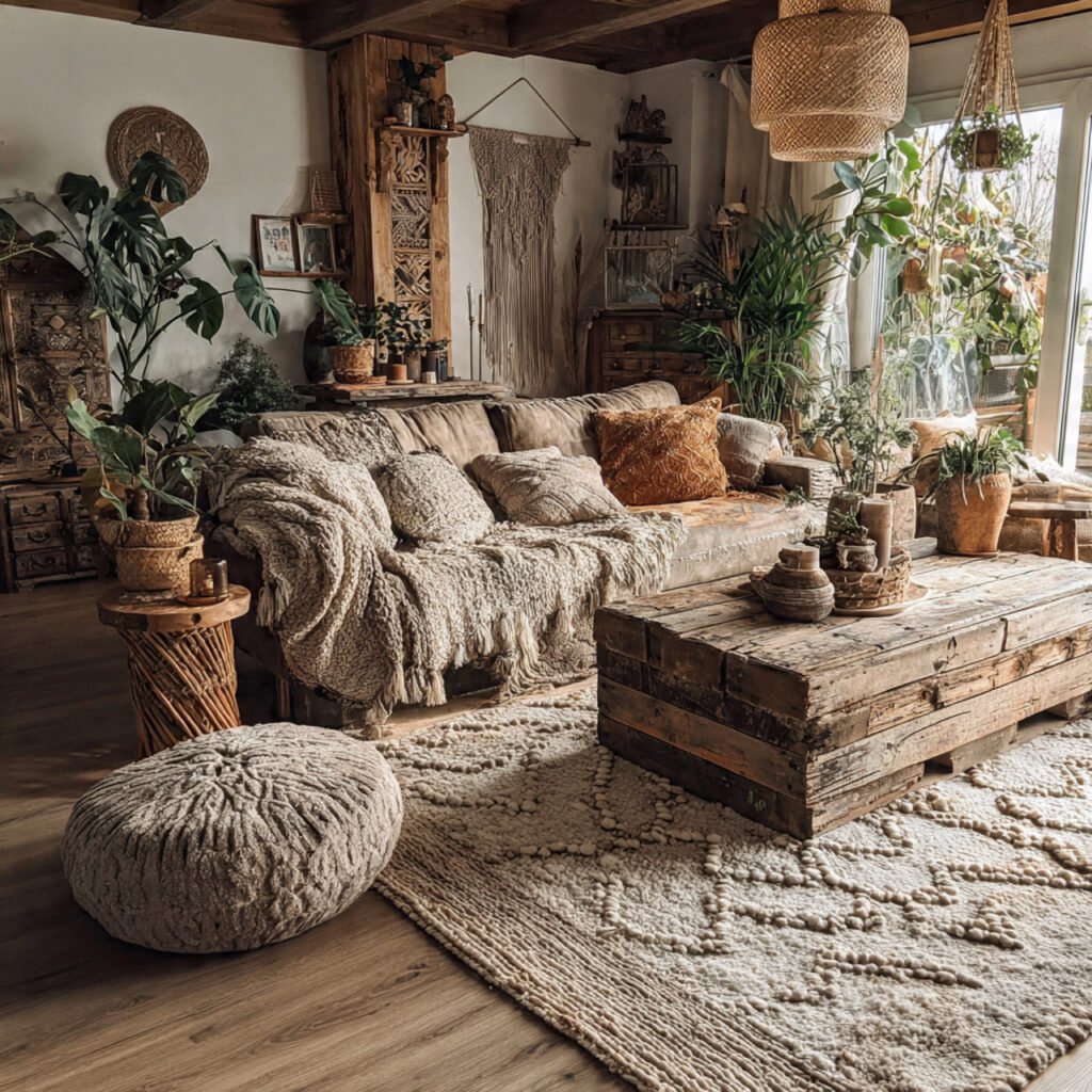 Rustic Bohemian Living Room Ideas