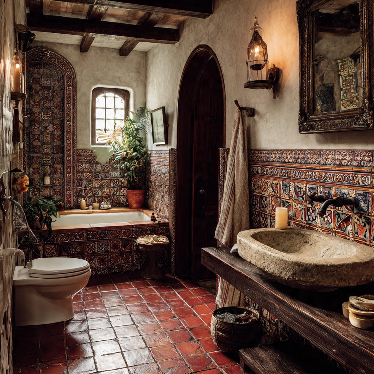 20 Stunning Spanish Bathroom Ideas That Bring Mediterranean Charm Home 1 spanish bathroom ideas