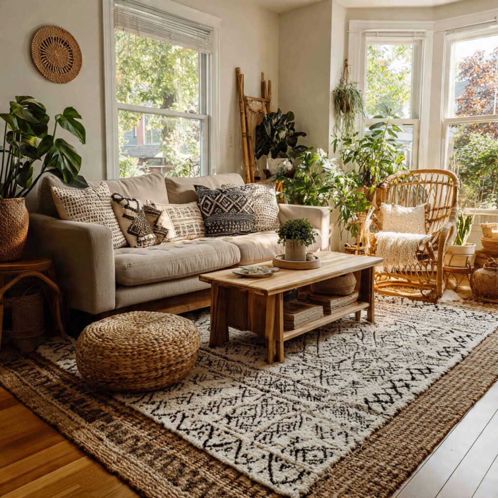 Layered Rug Living Room Ideas