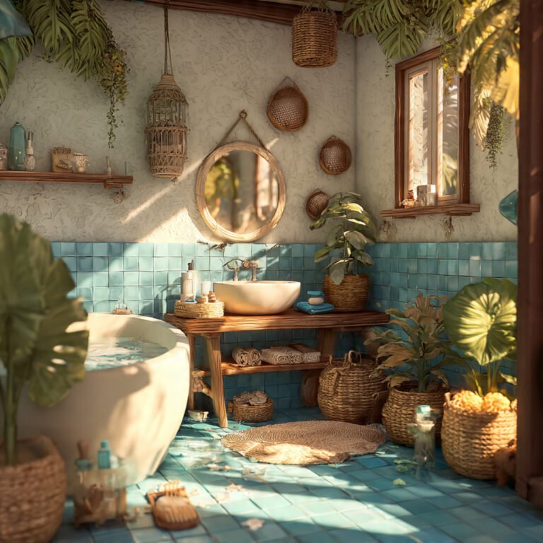 summer bathroom