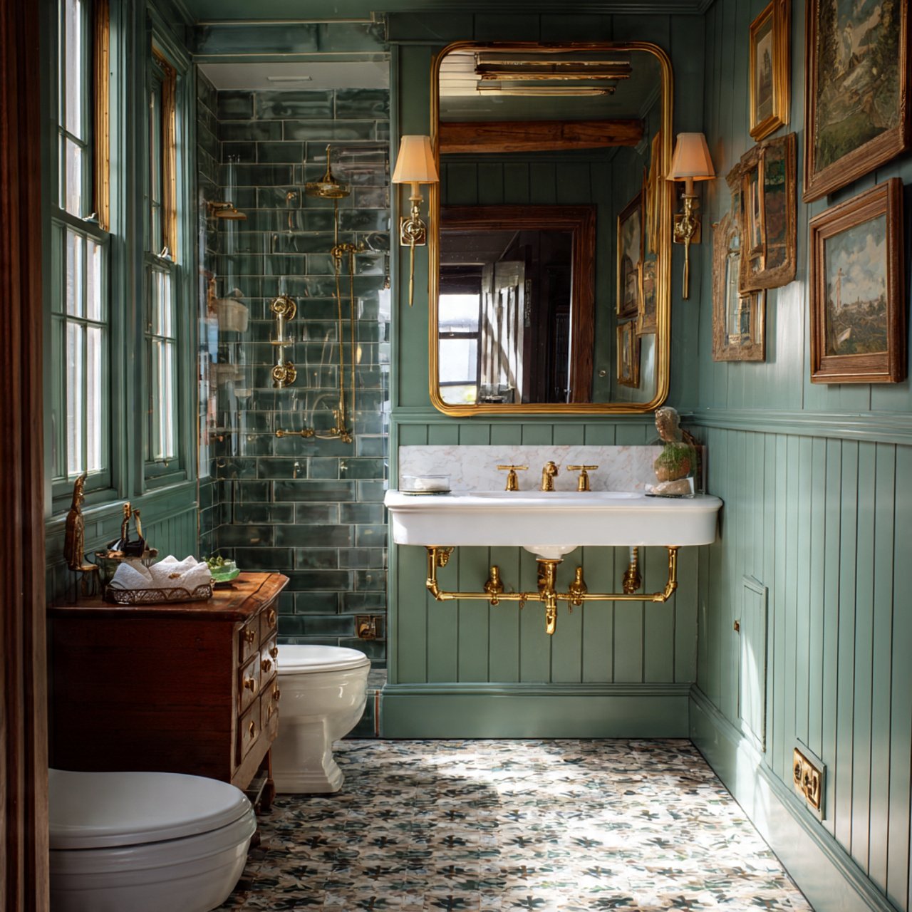 summer house bathroom