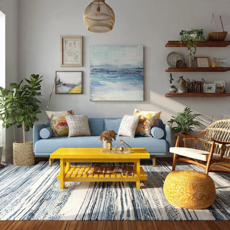 summer living room decor