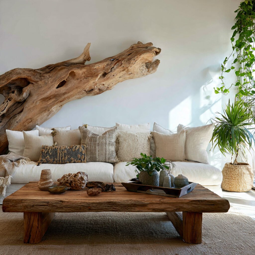 Natural Wood and Driftwood Accent Ideas
