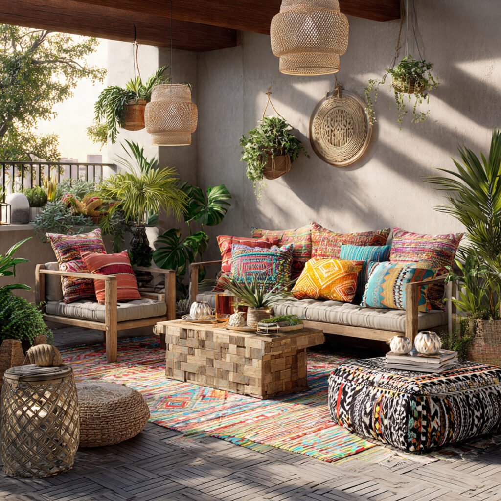 Boho patio