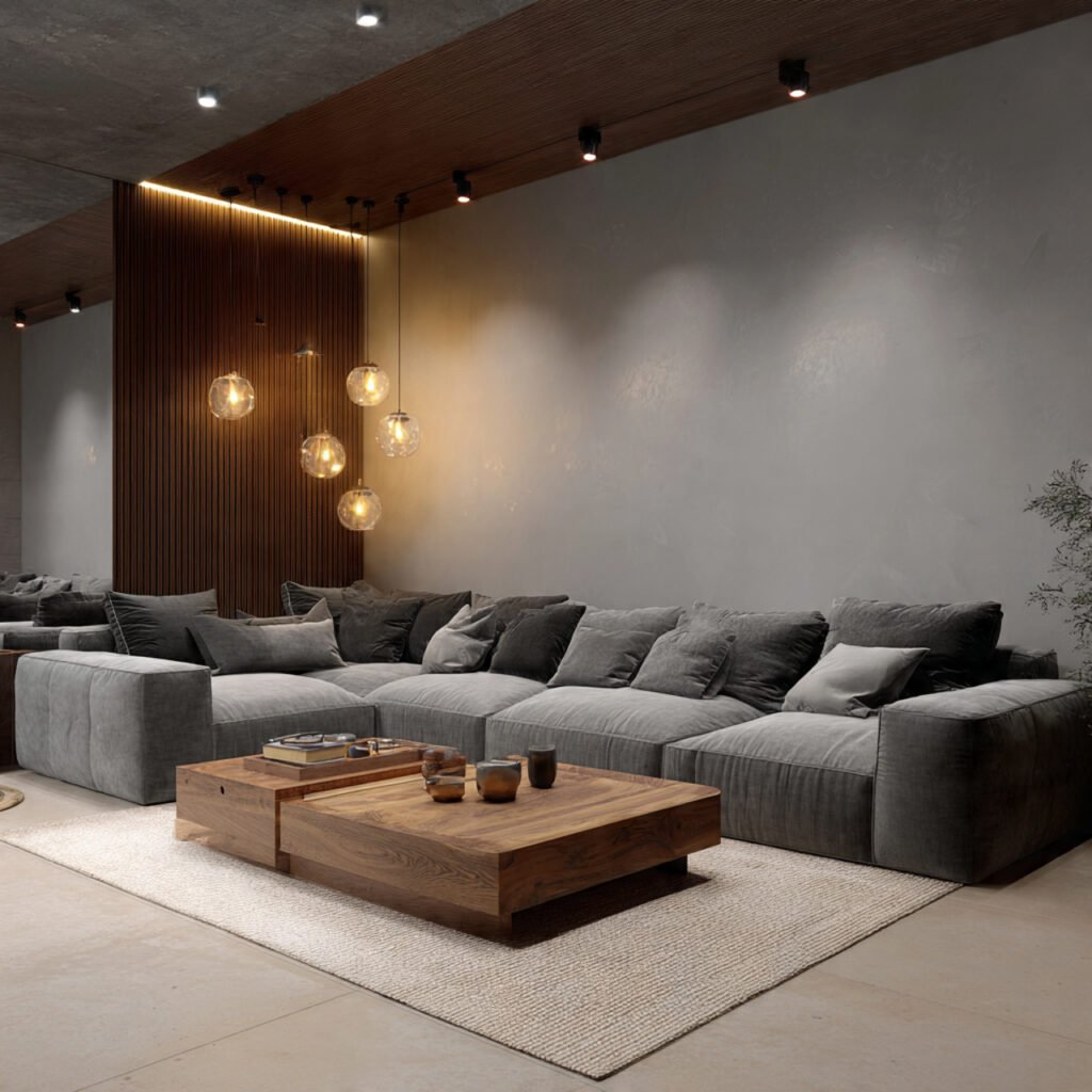 Living Room Layout with Sectional Sofa
