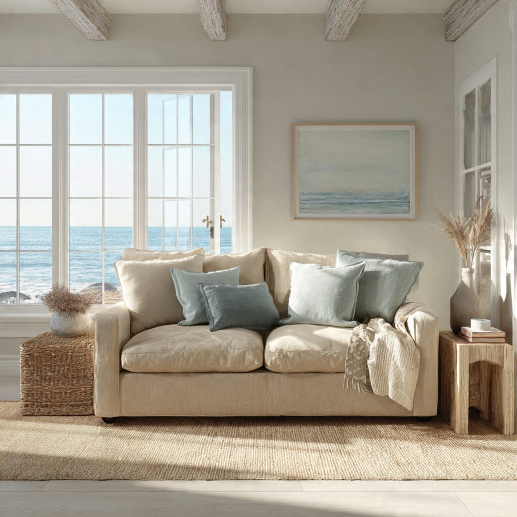 Sandy Neutral Living Room Ideas
