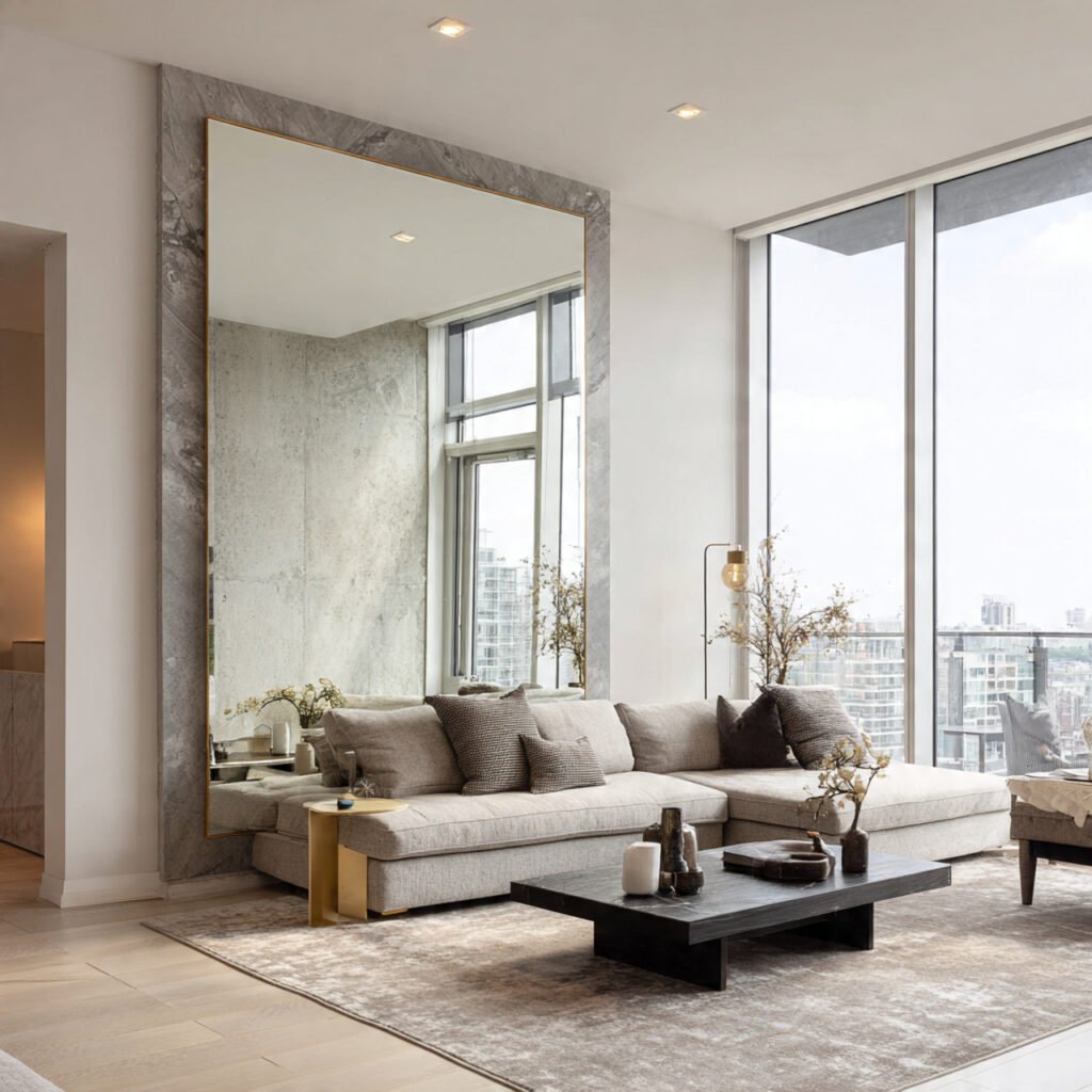 Oversized Wall Mirror Design Ideas