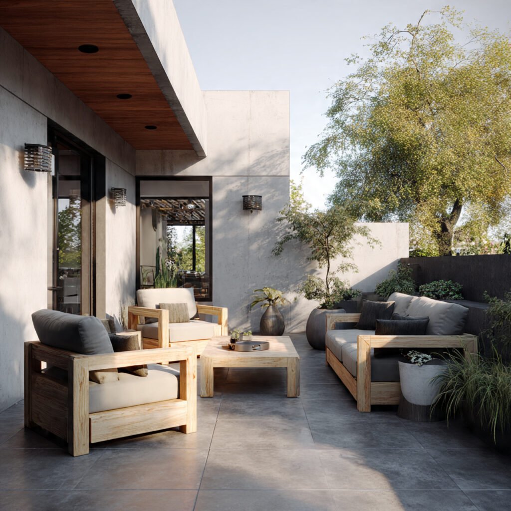 Brick patio