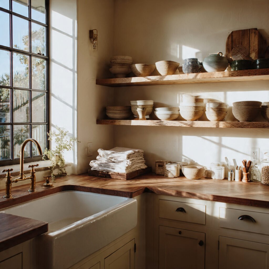 Open Shelf Below