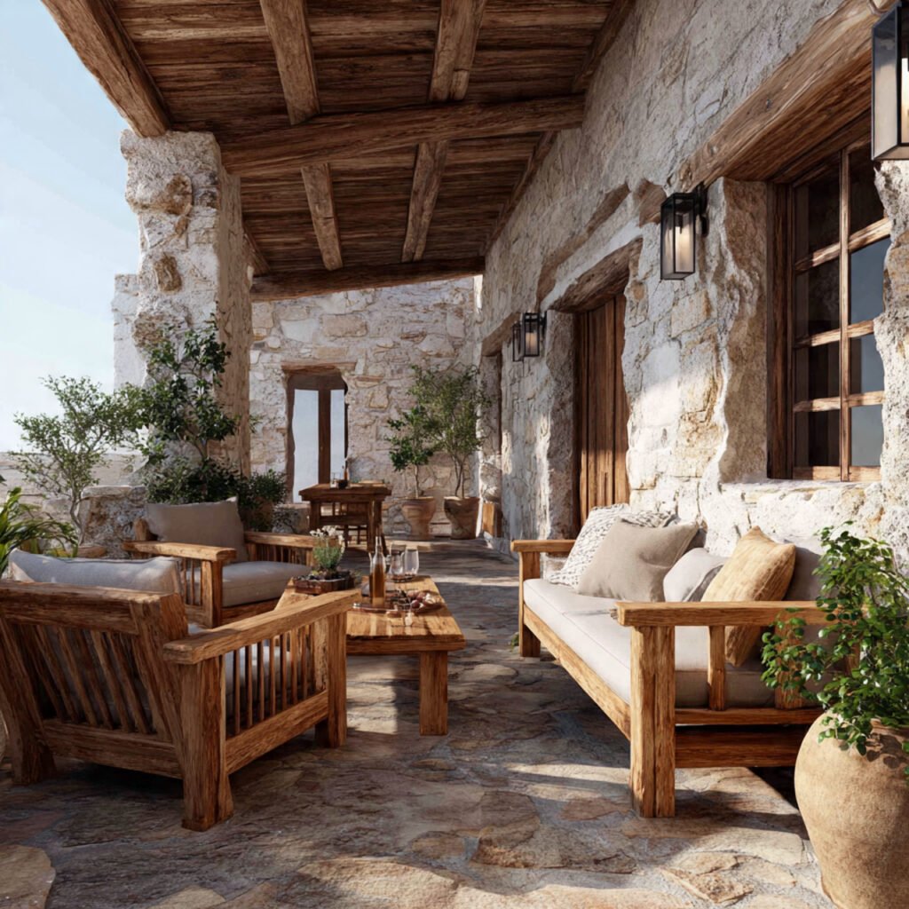 Rustic patio