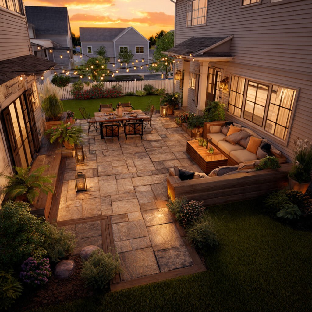 Backyard patio