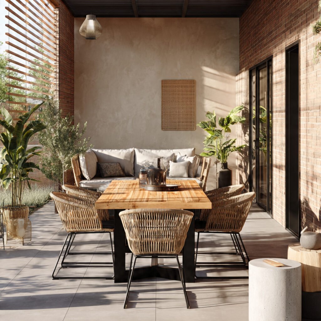 Mixed Material Patio Furniture Ideas