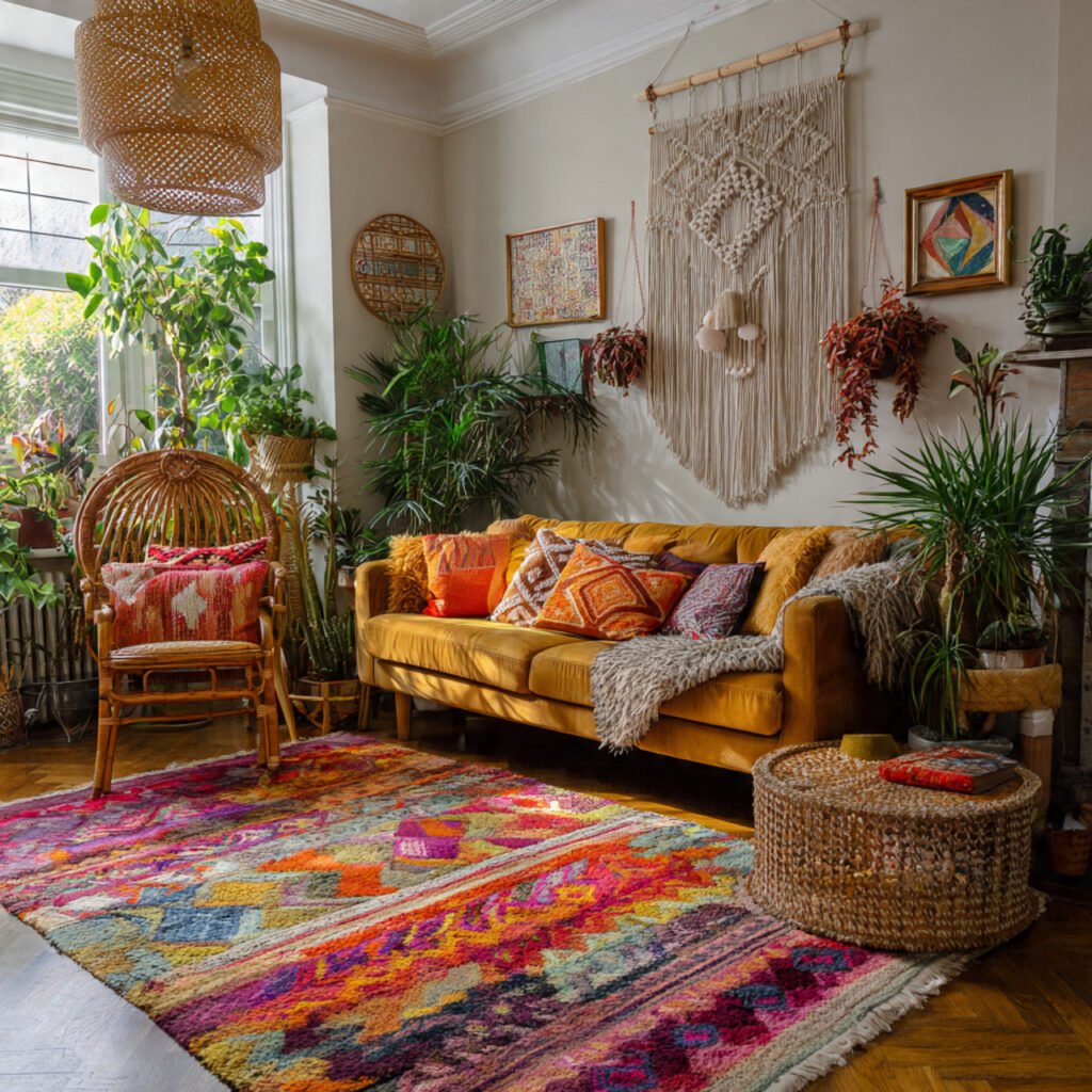 Bohemian Living Room Layouts