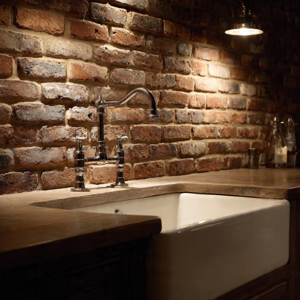 Exposed Brick Wall Behind