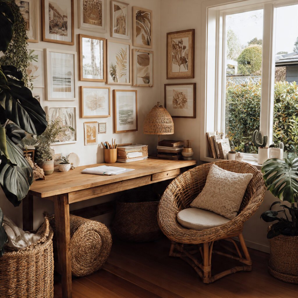 Boho Home Office Setup Ideas