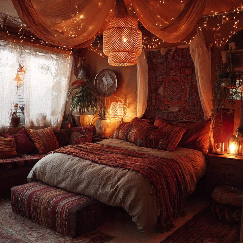 Bedroom Bohemian Lighting Ideas